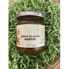 Confiture reine claude menthe