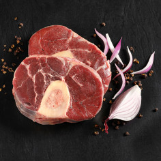 osso buffalo', rouelle de jarret de bison -