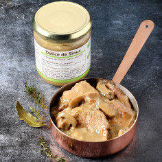 Délice de sioux - langue de bison sauce madère -